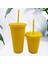 Açık Purples Bpa Içermeyen Saman Bardak Su Şişeleri Kız Için Yeniden Kullanılabilir Plastik Bardak Kapaklı Kahve Fincanı Drinkware Noel Hediyesi (Yurt Dışından) 5