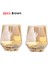 2 Adet Bardak Kahverengi Lüks Elmas Şekli Cam Su Isıtıcısı Doğal Ahşap Top Kapaklı Temizle Soğuk Su Sürahisi Suyu Içecek Sürahi Ev Drinkware (Yurt Dışından) 1