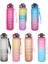 Siyah 1000 ml 1 Litre Su Şişesi Motivasyon Spor Su Şişesi Sızdırmaz Içme Şişeleri Açık Seyahat Spor Salonu Fitness Sürahiler Mutfak (Yurt Dışından) 3