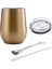 Düz Renk 44 Yerba Mate Saman 12OZ Yerba Mate Çay Bardağı Paslanmaz Çelik Yalıtımlı Kupa Sürgülü Kapaklı ve Saman Kahve Fincanı Kokteyl Şampanya Sevimli Tumbler Bardaklar (Yurt Dışından) 1
