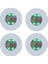 Yeşil Işık 1 Adet 4 Adet Aydınlık Bardak Altlığı Çıkartmalar Barlar Içecek Şişeleri Etiket Şarap Likör Şişeleri Light Up Coaster Atmosfer Işıklı Bardak Çıkartmalar (Yurt Dışından) 2