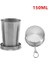 150ML 75/150/250ML Paslanmaz Çelik Katlanır Bardak Taşınabilir Teleskopik Bardak Açık Kamp Tencere Katlanabilir Drinkware Sıkıştırma Fincan (Yurt Dışından) 1
