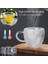 Temizle 80ML Kalp Aşk Şekli Cam Kahve Kupa Bardak Çift Duvar Içme Çay Süt Suyu Su Bardakları Isıya Dayanıklı Drinkware Seti Sevgilisi Hediye (Yurt Dışından) 4