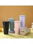 Kahverengi 500 ml Paslanmaz Çelik Çift Kahve Bira Kupası Samanlı Vakum Yalıtım Çay Bardağı Metal Drinkware Su Şişesi Seyahat Aksesuarları (Yurt Dışından) 2