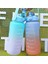 500 Ml-Şeffaf 2l 2l Büyük Kapasiteli Su Şişesi Saman Bardak Degrade Renk Plastik Su Bardakları Zaman Işaretleyici ile Açık Spor Spor Şişe (Yurt Dışından) 5