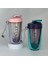 Pembe 600 ml Blender Shaker Şişe Karıştırma Topu ile Protein Tozu Milkshake Bardak Sızdırmaz Açık Spor Için Taşınabilir Su Bardağı (Yurt Dışından) 2
