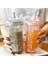 Pembe 420 ml Ins Kabarcık Çay Bardağı Taşınabilir Samanlı Bardak Plastik Kahve Fincanları Kapaklı Şeffaf Su Şişesi (Yurt Dışından) 5