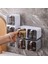Gri 4 Adet Mutfak Baharat Kavanoz Çok Katmanlı Duvara Monte Çevre Dostu Plastik Malzeme Mutfak Düzenleyici ve Saklama Kabı Baharat Rafı (Yurt Dışından) 5