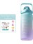 Yeşil Resimde Görüldüğü Gibi Su Şişesi 2 Litre Büyük Kapasiteli Çıkartmalar Içme Şişesi Açık Hava Sporları Sızdırmaz Buzlu Bardak Zaman Işaretleyicili Drinkware (Yurt Dışından) 1