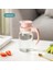 800ML-PEMBE Kapaklı ve Saplı Cam Su Sürahi Isıya Dayanıklı Cam Sürahi Sürahi Distribütör De Boisson Içecek Dispenseri Chaleira (Yurt Dışından) 2