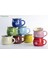 Beyaz L 350 ml Seramik Kahve Kupa Vintage Yaratıcı Süt Kahvaltı Fincan Kahve Fincanı Renk Sır Tumbler Fincan Kupalar Kahve Fincanları Coffeeware Teaware (Yurt Dışından) 2