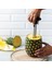 Siyah Inanılmaz Paslanmaz Çelik Ananas Kesici Ananas Oyacağı Dilimleme Aracı Ananas Oyacağı ve Dilimleme Aracı Uygun Meyve Kesici (Yurt Dışından) 3