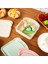 Haki Gıda Saklama Kutusu Bento Kapaklı Kutu Neme Dayanıklı Kolay Temizlenebilir Tost Şekli Taşınabilir Sandviç Günlük Kullanım (Yurt Dışından) 1