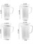 250ML 50/100/150/250/500/1000ML Plastik Ölçekli Ölçüm Kabı Şeffaf Mezun Plastik Ölçü Bardak Reçine Su Sürahisi Dekantör Şişe Ağzı (Yurt Dışından) 3