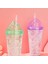 B3 Sarı 550ML Çift Duvar Kahve Pipetli Fincan Yeniden Kullanılabilir Seyahat Açık Kamp Içme Bardağı Meyve Suyu Çay Bira Kupa Tumbler Çocuklar Yetişkinler Için (Yurt Dışından) 5