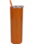 Turuncu 1 Adet 1/2/5 Adet 20 Oz Sıska Bardak Kapaklı ve Saman Paslanmaz Çelik Yalıtımlı Su Bardak Bardak Çift Katmanlı Sandık Tumbler Kupa (Yurt Dışından) 2