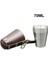 01 4 Adet 51-100ML Şarap Bardakları Toksik Olmayan Drinkware Seti 130G Metal Bira Bardağı Tuhaf Kokusuz Paslanmaz Çelik Kapaksız Içme Araçları 70ML (Yurt Dışından) 1