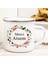 XH10034-A015WH-8 Fransız Teşekkürler Atsem Baskı Emaye Kupalar Yaratıcı Kahve Kupa Içecek Suyu Süt Bardak Okul Ev Kolu Drinkware Öğretmen Hediyeler (Yurt Dışından) 5