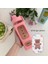 Pembe D 900ML Ayı Pastel Su Şişesi 3D Etiketli 700ML/900ML Plastik Seyahat Çay Suyu Süt Taşınabilir Sevimli Shaker Içme Şişesi Hediye (Yurt Dışından) 1