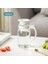 800ML-BEYAZ Kapaklı ve Saplı Cam Su Sürahi Isıya Dayanıklı Cam Sürahi Sürahi Distribütör De Boisson Içecek Dispenseri Chaleira (Yurt Dışından) 2