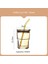 Kahverengi 450ML 450ML Kahve Gözlük Kapaklı Bardak Saman Isıya Dayanıklı Deri Kapak Cam Kupa Su Bardağı Çay Şarap Drinkware Gözlük Tumbler (Yurt Dışından) 1