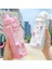 Pembe D 900ML Ayı Pastel Su Şişesi 3D Etiketli 700ML/900ML Plastik Seyahat Çay Suyu Süt Taşınabilir Sevimli Shaker Içme Şişesi Hediye (Yurt Dışından) 5