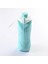 Mavi 501-600 ml Katlanır Kupa Büyük Kapasiteli Açık Seyahat Spor Taşınabilir Silikon Su Bardağı Yüksek Sıcaklık Gıda Sınıfı Streç Katlanır Bardak (Yurt Dışından) 1