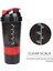 Siyah 501-600ML 3 Katmanlı Protein Shaker Şişesi Protein Tozu Milkshake Kupası Spor Spor Su Bardağı 550ML Bardak Ilaç Kutusu ile Su Şişeleri (Yurt Dışından) 3