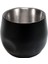 Siyah 200 ml Yeni Yaratıcı Espresso Fincan 304 Paslanmaz Çelik Çift Duvar Kahve Fincanı Ofis Ev Yalıtım Çay Bardağı Yalıtım Kahve Fincanı (Yurt Dışından) 2