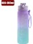 New-02 800-1000ML 1 Litre Motivasyon Su Şişesi Saman Memesi ile Zaman Işaretleyici ile Spor Salonu Kamp Turu Için Sızdırmaz Spor Su Şişesi (Yurt Dışından) 2