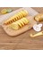 Açık Gri 1 Takım Paslanmaz Çelik Plastik Döndür Patates Dilimleme Bükülmüş Patates Spiral Dilim Kesici Yaratıcı Sebze Aracı Mutfak Aletleri (Yurt Dışından) 5