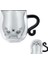 Cadılar Bayramı Siyah Kedi Çok Boyutlu Kupa Gözlük Çift Altlı Yaratıcı Kahve Fincanı Dayanıklı Kungfu Çay Kupa Süt Suyu Bardağı Drinkware Sevgililer Günü Hediyesi (Yurt Dışından) 1