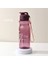 Şarap Kırmızısı 650ML 650ML Su Bardağı Spor Su Şişesi Çift Su Bardağı Plastik Taşınabilir Su Deposu Anti-Damla Açık Halat Su Şişesi Hediye Kupa (Yurt Dışından) 1