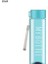 Yuvarlak Mavi 401-500 ml Su Şişesi Şeffaf Kare Plastik Içecek Bardağı Açık Soğuk Meyve Suyu Süt Spor Şişesi Taşınabilir Halat Sızdırmaz Su Şişesi (Yurt Dışından) 1