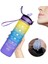 New-01 800-1000ML 1 Litre Motivasyon Su Şişesi Saman Memesi ile Zaman Işaretleyici ile Spor Salonu Kamp Turu Için Sızdırmaz Spor Su Şişesi (Yurt Dışından) 1