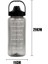 B Siyah 2000 ml 2 Litre Su Pipetli Şişe Kadın Kızlar Büyük Taşınabilir Seyahat Şişeleri Spor Fitness Fincan Yaz Soğuk Su Zaman Ölçeği ile (Yurt Dışından) 5