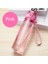 Pembe 400ML 400ML/560ML Su Bardağı Spor Su Şişesi Çift Su Bardağı Plastik Taşınabilir Su Deposu Anti-Damla Açık Halat Su Şişesi (Yurt Dışından) 1