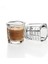 60MLX1PC Squre 60ML 60ML Kare Kalınlaşmış Cam Ons Bardak Mezun Ölçüm Konsantre Espresso Kahve Fincanı Italyan Basit Isıya Dayanıklı (Yurt Dışından) 5