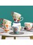 Stil 9 301-400 ml Maskeli Yaratıcı Su Bardağı Seramik Kupa Iskandinav Kahve Fincanları Büyük Handrip ile Renkli Seramik Büyük Meyve Suyu Kupaları Drinkware Içme Kupa (Yurt Dışından) 2