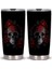13 20 Oz Kafatası Çiçek Sanat Tumbler Kapaklı Bardak, Paslanmaz Çelik Çift Duvar Vakum Termos Yalıtımlı Seyahat Kahve Kupa Gençler Için Hediye (Yurt Dışından) 1