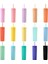 04 450ML 16OZ Çift Katmanlı Plastik Buzlu Su Bardağı 450ML Renkli Mat Su Şişesi Samanlı ve Kapaklı Kahve Fincanı Kupa Tumbler Hediyeler (Yurt Dışından) 2