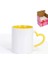 Yellow-2 350 ml Seramik Kupa Dıy Fotoğraf Kalp Şekli Kolu ve Iç Renkler Süt Kahve Fincanı Özelleştirilmiş Resimler Logo Adı Metin Yaratıcı Kesim Hediyeler (Yurt Dışından) 1
