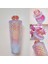 Pembe 701-800ML Elmas Radyant Tanrıça Fincan Logo ile 710ML Yaz Soğuk Su Bardağı Pipetli Tumbler Çift Katmanlı Plastik Durian Kahve Kupa (Yurt Dışından) 2