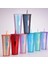 Açık Mor 710ML Ater Şişe 710ML Yaz Caneca Su Bardağı Plastik Kapaklı ve Pipetli Boba Diamond Kahve Kupa Su Şişesi Bardakları Bubble Tea Makaro (Yurt Dışından) 4