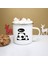 XH372-A015WH-8 360ML Sevimli Panda Baskı Emaye Yaratıcı Kahve Çay Su Bardakları Içecekler Tatlı Kahvaltı Süt Kupası Kawaii Kupalar Kolu Drinkware En Iyi Hediyeler (Yurt Dışından) 4