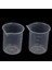 2pc 50ML 50/100ML Dereceli Beher Şeffaf Plastik Ölçüm Kabı 2 Adet Test Ölçüm Bardaklar Laboratuvar Sıvı Dereceli Konteyner Beher (Yurt Dışından) 4