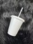 Şeffaf 401-500ML 473ML 480ML 500ML 16OZ Boş Düz Plastik Bardak Soğuk Bardak Soğuk Içecek Pipetli Bardak ve Kapaklı (Yurt Dışından) 2