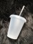 Şeffaf 401-500ML 473ML 480ML 500ML 16OZ Boş Düz Plastik Bardak Soğuk Bardak Soğuk Içecek Pipetli Bardak ve Kapaklı (Yurt Dışından) 3