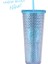 Deniz Mavisi 701-800ML Çift Duvar Dıy 700ML 710ML 24OZ Katı Pastel Renk Plastik Durian Bardak Durian Pipetli Bardak ve Kapaklı Logo Yok (Yurt Dışından) 1