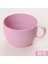 Pembe 350 ml Ofis Kahve Fincanı Çevre Dostu Gargara Bardak Buğday Samanı Mutfak Aksesuarları Süt Çay Bardağı Bardak Sağ Fincan (Yurt Dışından) 1